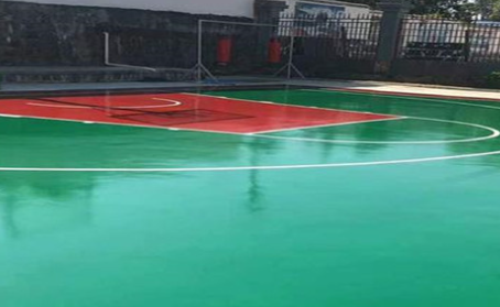 商丘篮球场翻新地面